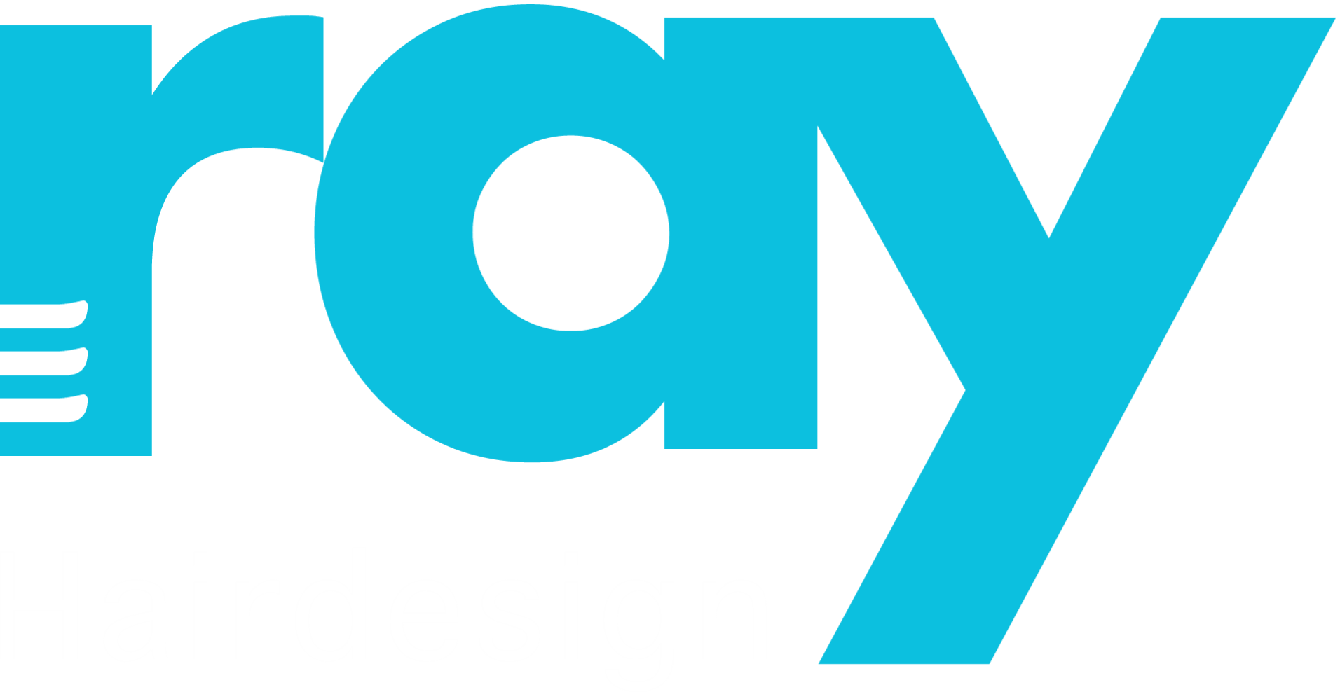 Logo Rays Hairdesign in blau und weiss